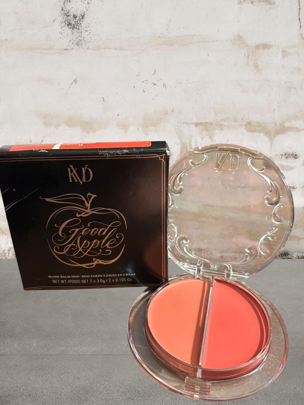 KVD Beauty Good Apple Blush Balm Duo - Hidden Apple/Hallowed Apple NIB